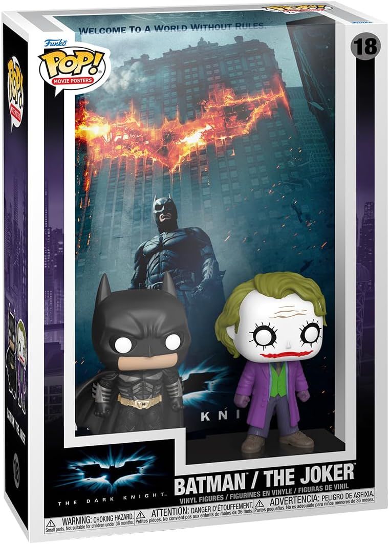 Funko Pop! Movie Poster: The Dark Knight Batman, The Joker