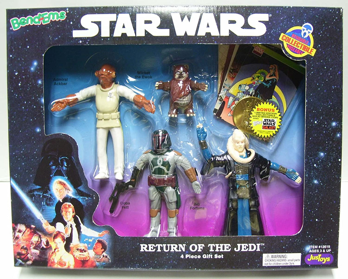Star Wars Bend-ems Figures Return Of The Jedi Gift Set 1994 Bonus