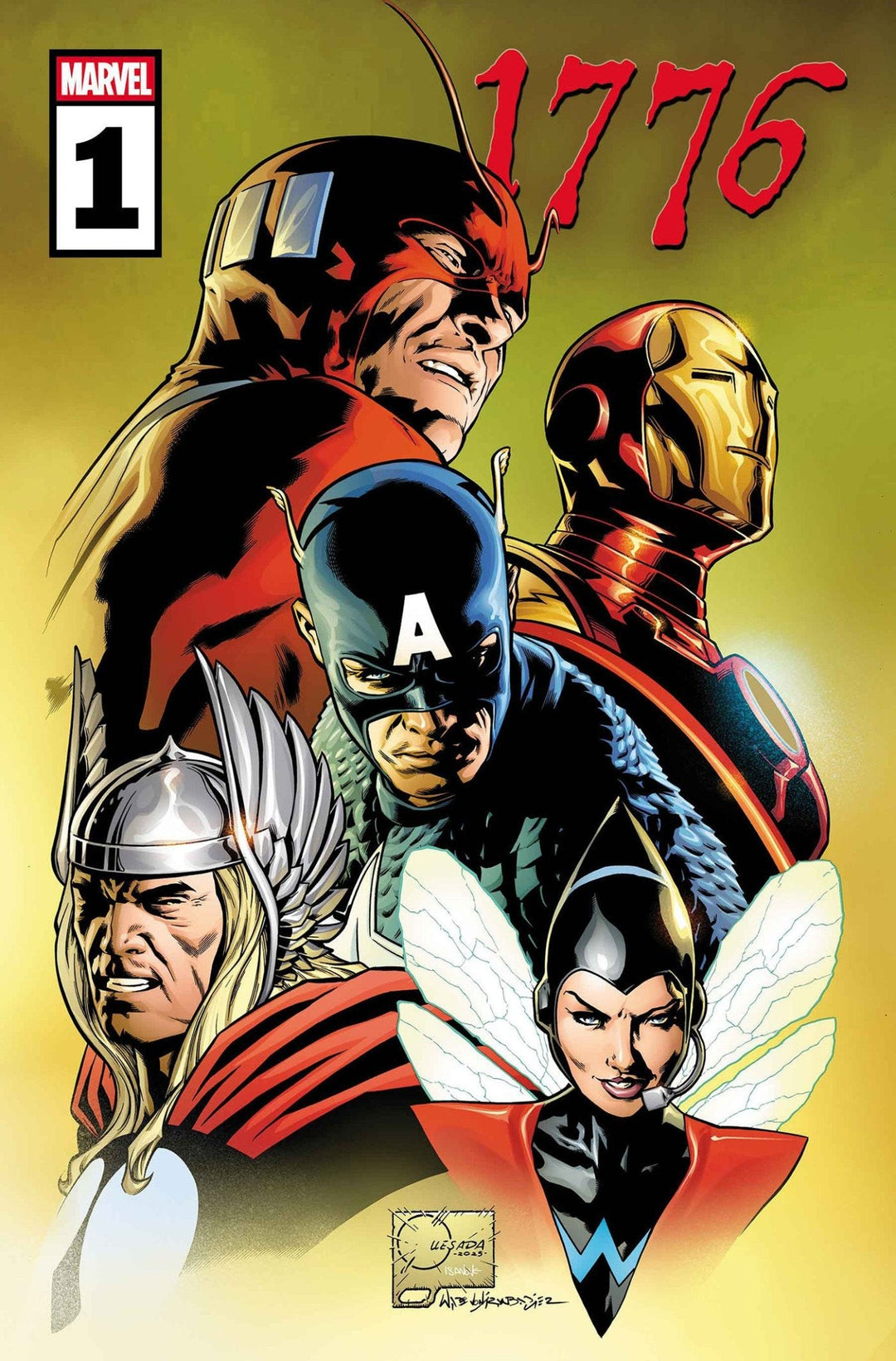 1776 1 Joe Quesada Avengers Variant - gabescaveccc