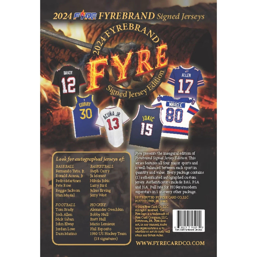 2024 FYRE Fyrebrand Signed Jerseys - gabescaveccc