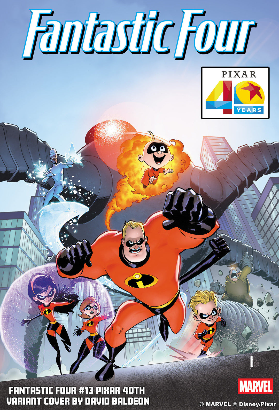 Fantastic Four #13 David Baldeon Pixar 40 Th Variant