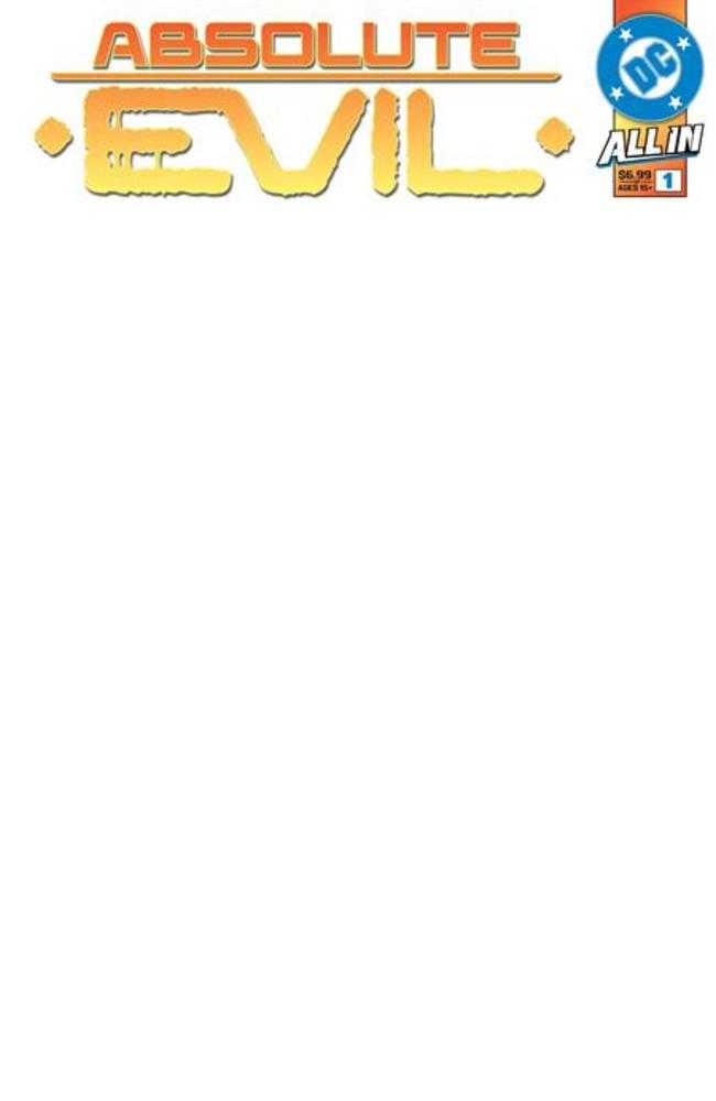 Absolute Evil 1 (One Shot) Cover G Blank Card Stock Variant - gabescaveccc