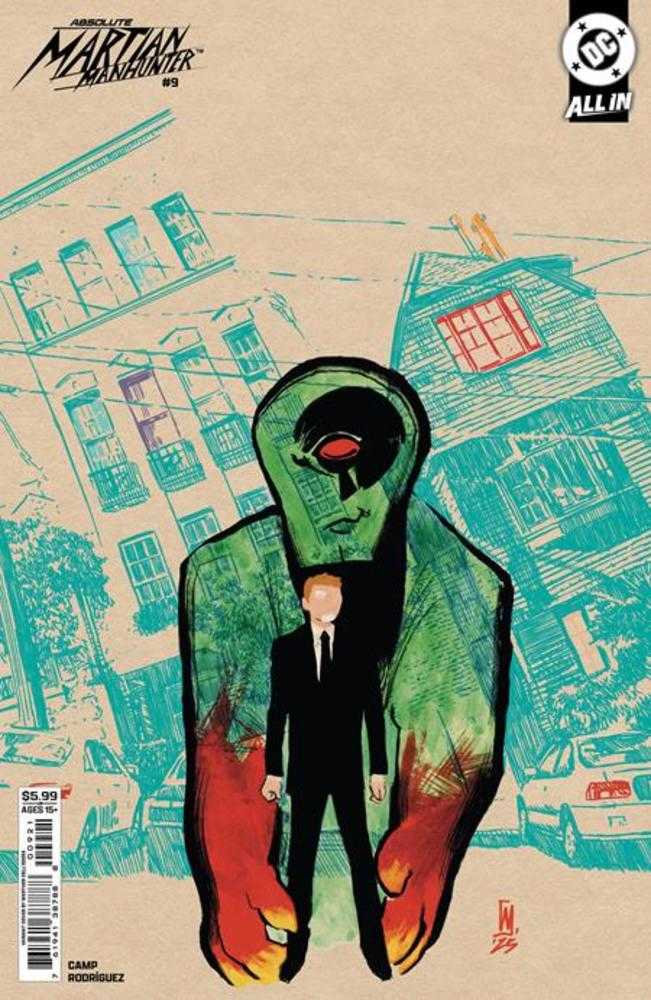 Absolute Martian Manhunter 9 Cover B Werther Dell Edera Card Stock Variant - gabescaveccc
