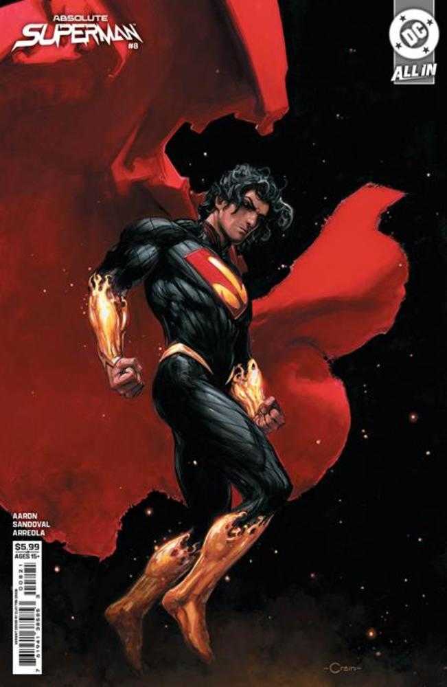 Absolute Superman 8 Cover B Clayton Crain Card Stock Variant - gabescaveccc