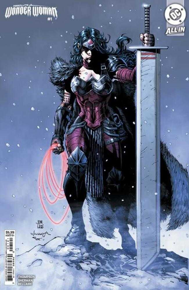 Absolute Wonder Woman #1 Cover C Jim Lee Card Stock Variant - gabescaveccc