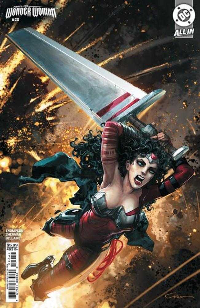 Absolute Wonder Woman 20 Cover D Clayton Crain Card Stock Variant - gabescaveccc