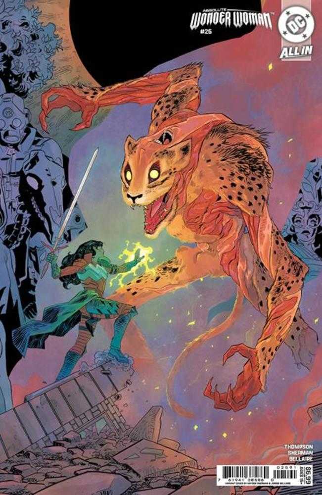 Absolute Wonder Woman #25 Cover I Hayden Sherman Middle Connecting Card Stock Variant - gabescaveccc