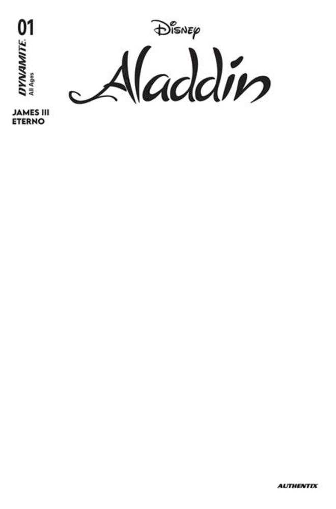 Aladdin 1 Cover E Blank Authentix Variant - gabescaveccc