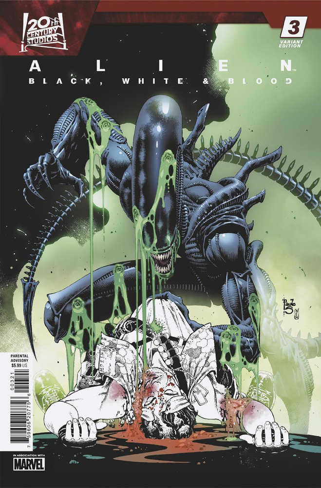 Alien: Black, White & Blood #3 Paulo Siqueira Variant - gabescaveccc