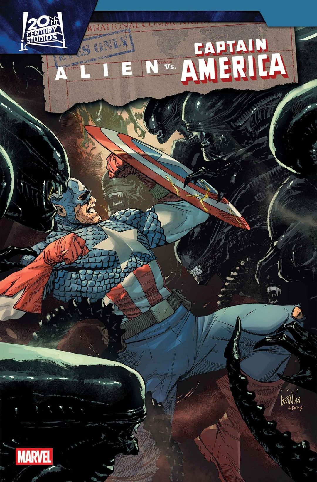 Alien vs. Captain America 1 - gabescaveccc