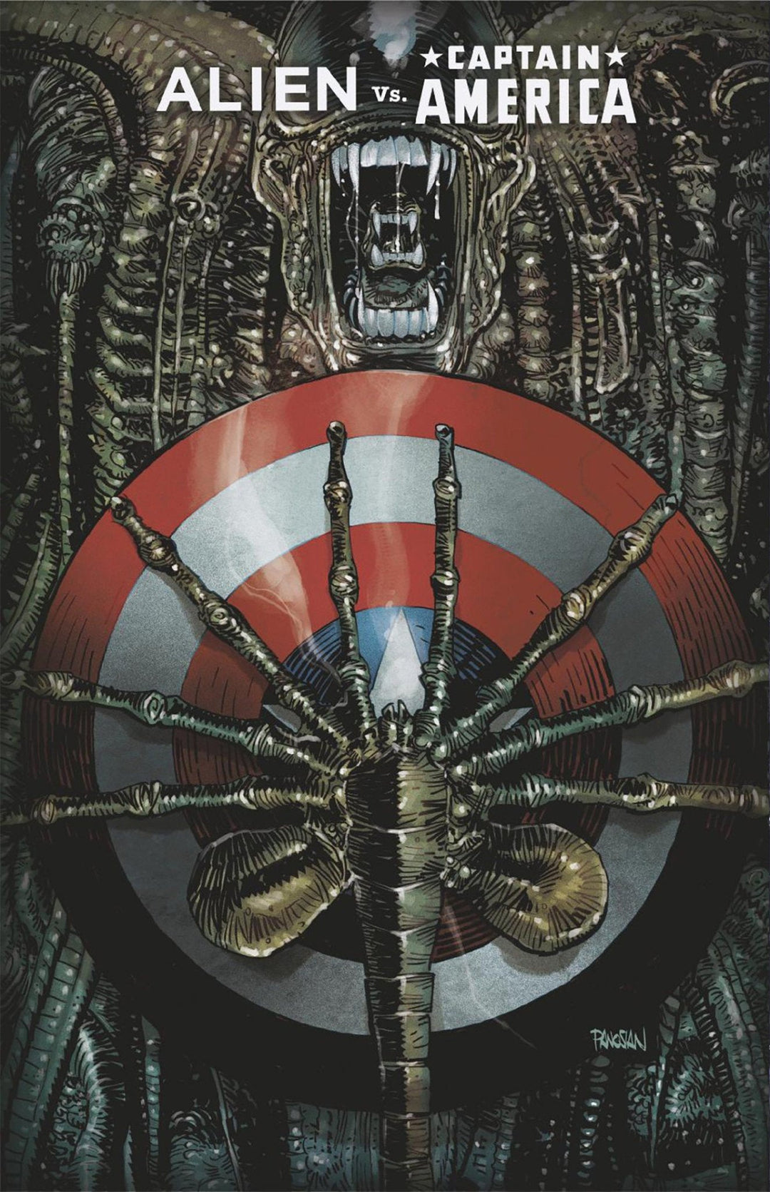Alien vs. Captain America 1 Dan Panosian Foil Variant - gabescaveccc