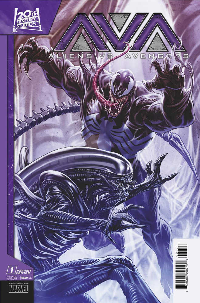 Aliens vs. Avengers #1 Mark Brooks Variant - gabescaveccc