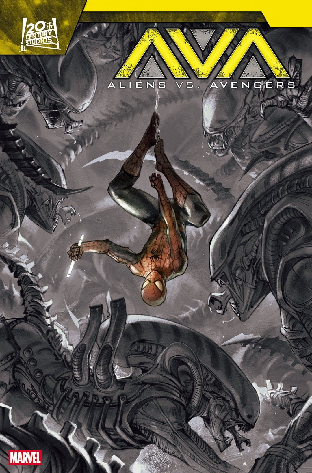 Aliens vs Avengers 4 (Of 4) Jessica Fong Variant - gabescaveccc