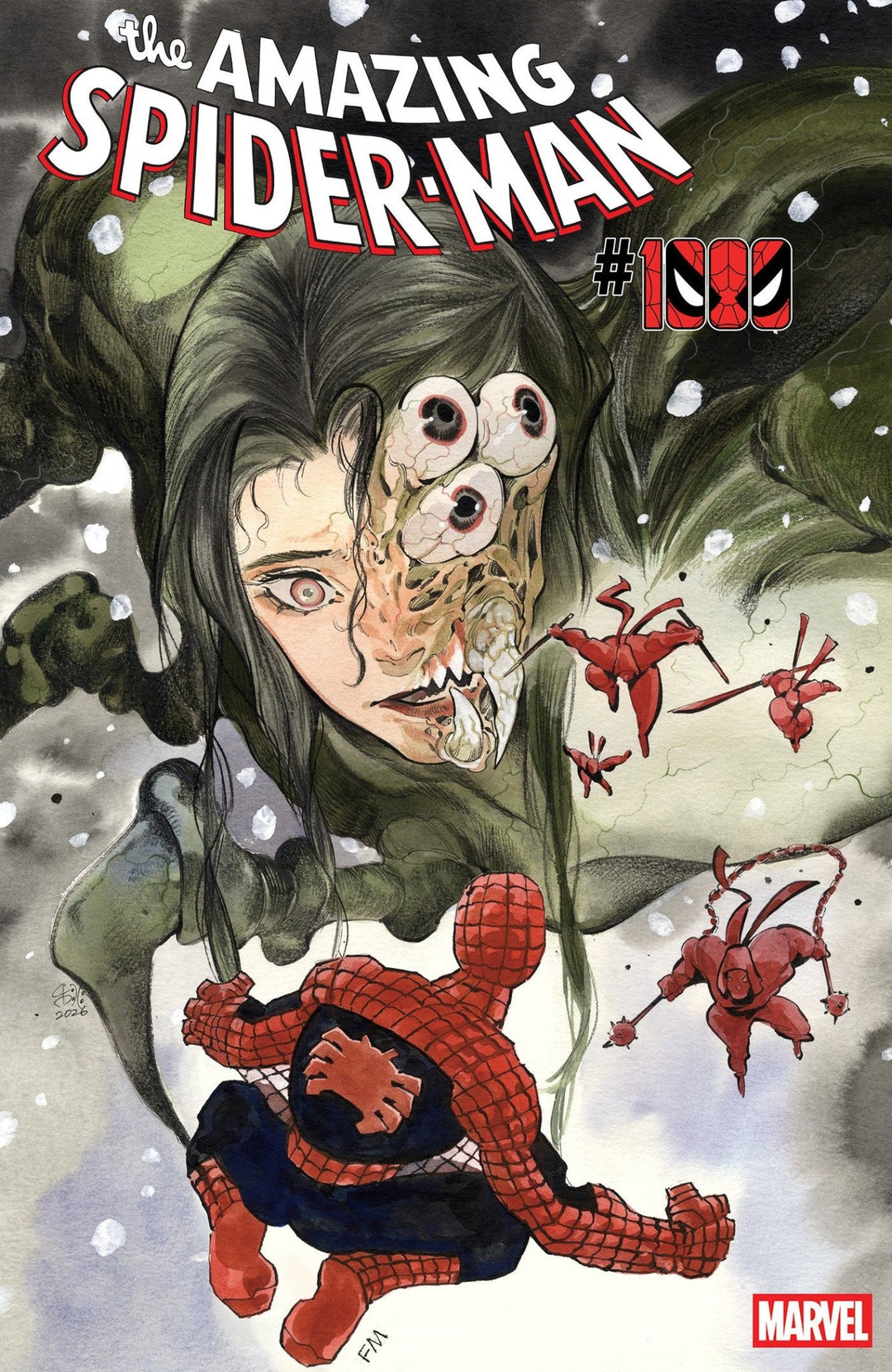 Amazing Spider-Man #1000 Peach Momoko & Frank Miller Variant - gabescaveccc