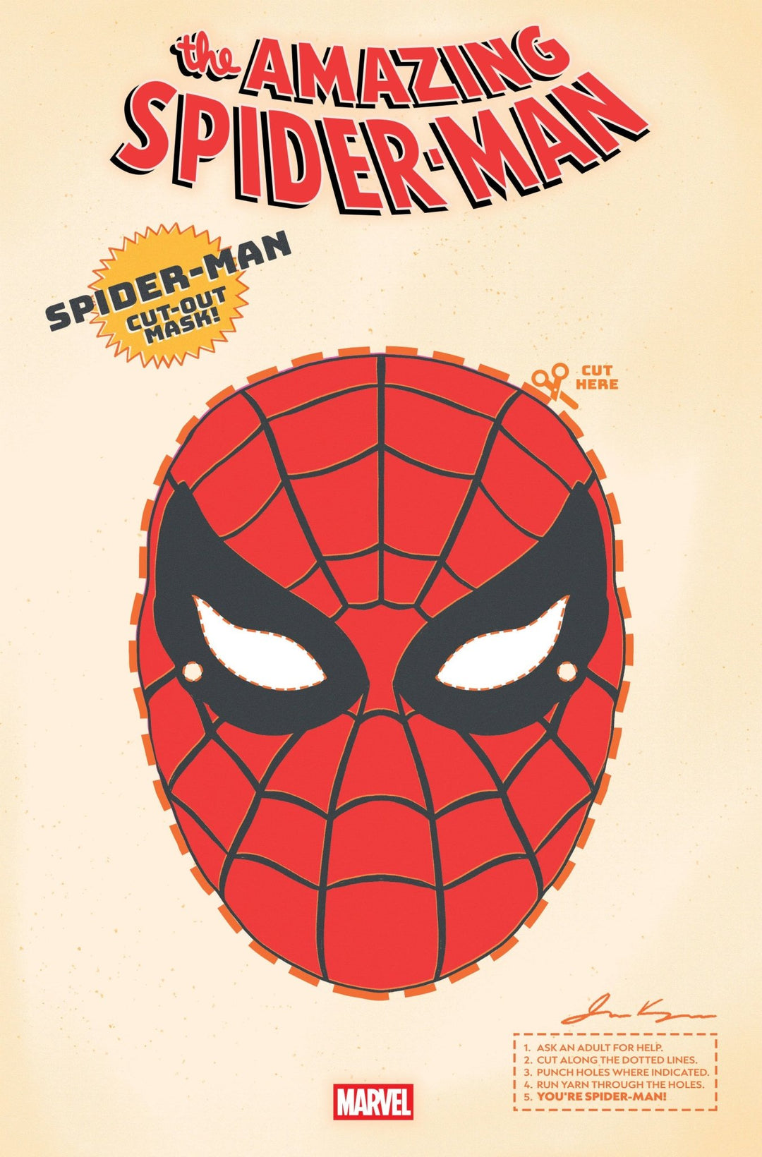Amazing Spider Man 11 Retro Halloween Mask Variant - gabescaveccc