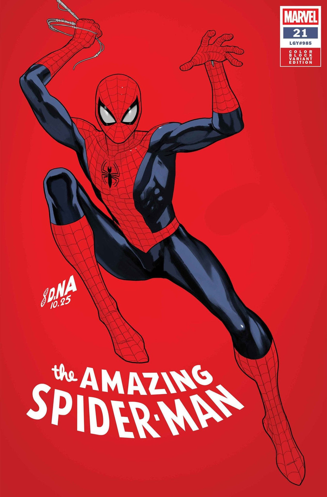 Amazing Spider - Man 21 David Nakayama Color Block Red Variant - gabescaveccc