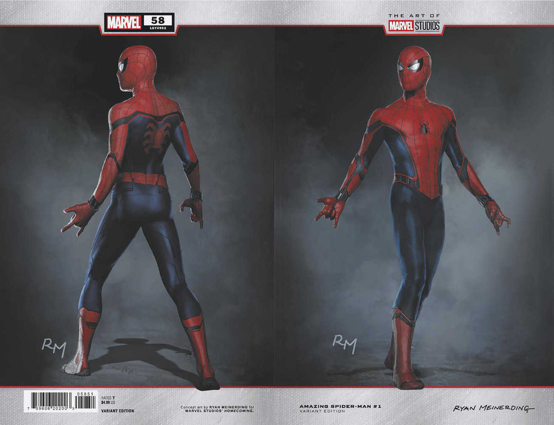 Amazing Spider - Man #58 Ryan Meinerding Wraparound Marvel Studios Variant - gabescaveccc