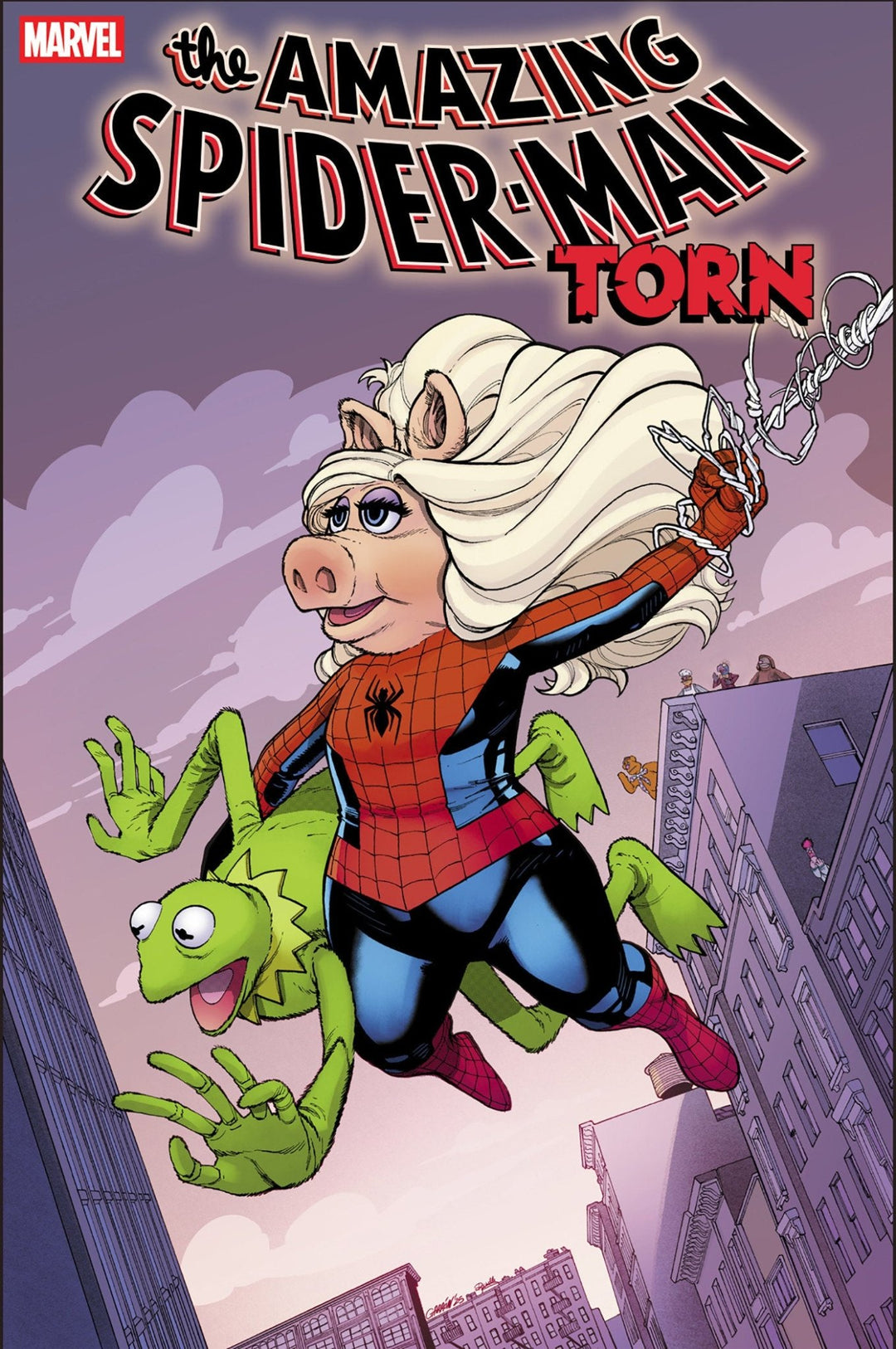 Amazing Spider Man: Torn 1 Javier Garron Muppets Variant - gabescaveccc