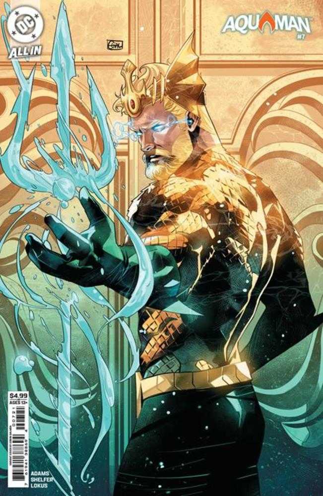 Aquaman 7 Cover B Edwin Galmon Card Stock Variant - gabescaveccc