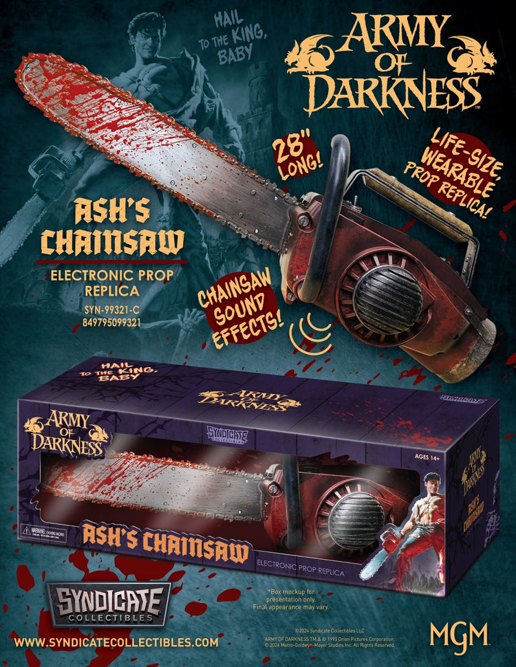 Army Of Darkness Ashs Chainsaw 28in Prop Replica - gabescaveccc