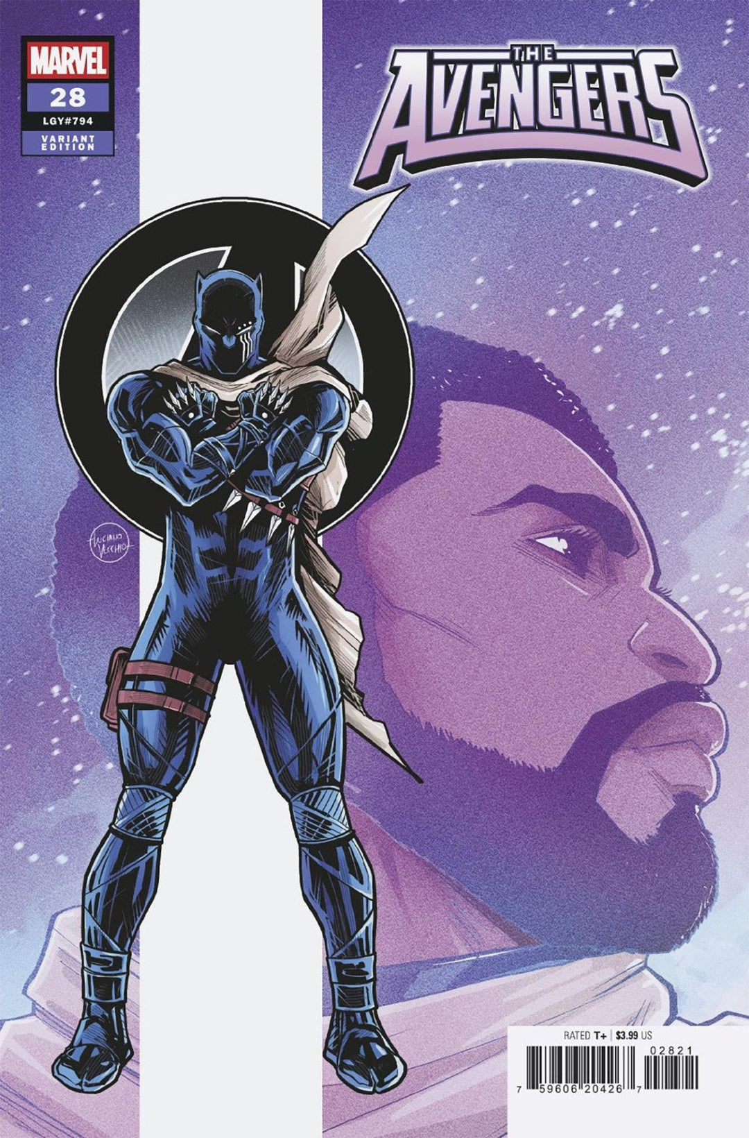 Avengers 28 Luciano Vecchio Black Panther Variant [Doom] - gabescaveccc