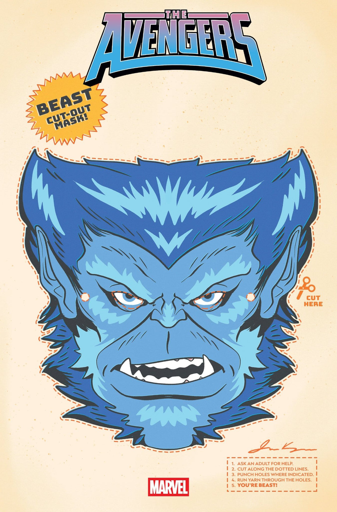 Avengers 30 Retro Halloween Mask Variant - gabescaveccc