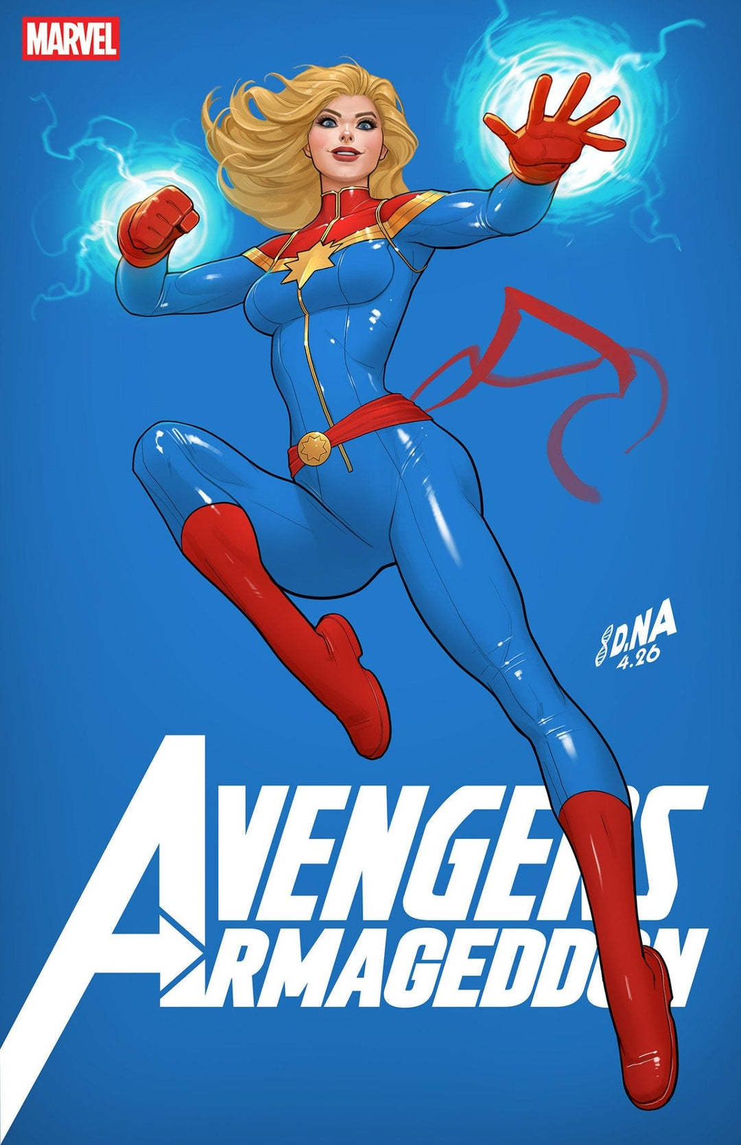 Avengers: Armageddon 2 David Nakayama Color Block Blue Variant - gabescaveccc