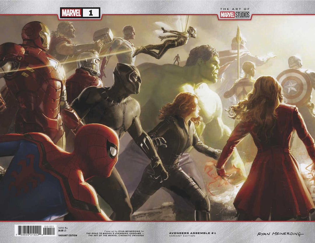 Avengers Assemble #1 Ryan Meinerding Wraparound Marvel Studios Variant - gabescaveccc