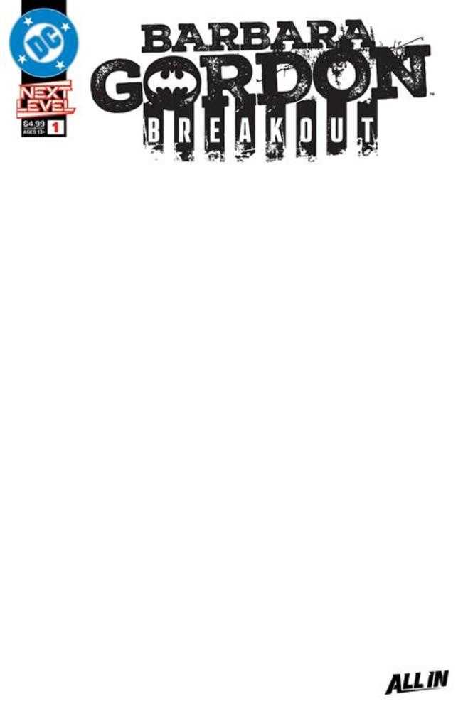 Barbara Gordon Breakout 1 Cover F Blank Card Stock Variant - gabescaveccc