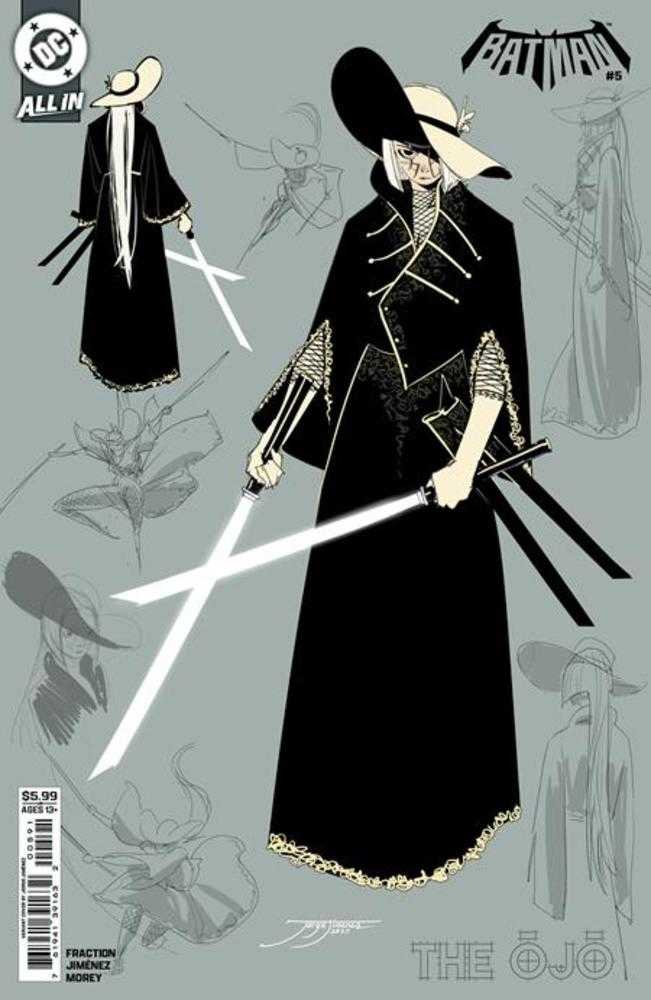 Batman 5 Cover G Jorge Jimenez The Ojo Design Card Stock Variant - gabescaveccc