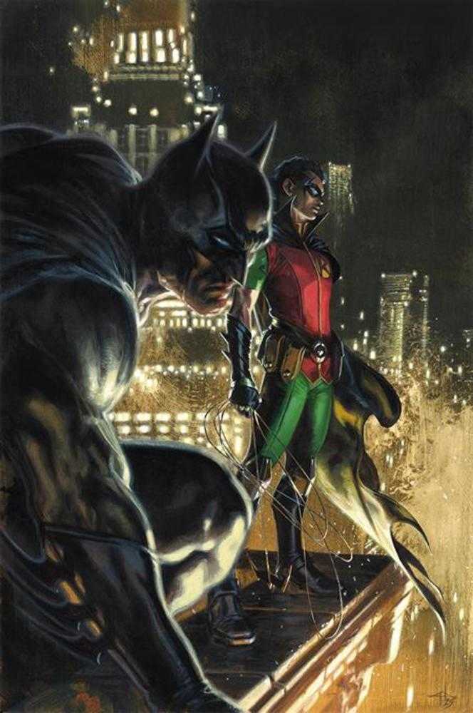 Batman And Robin 25 Cover F Gabriele Dell Otto Gotham Card Stock Variant - gabescaveccc
