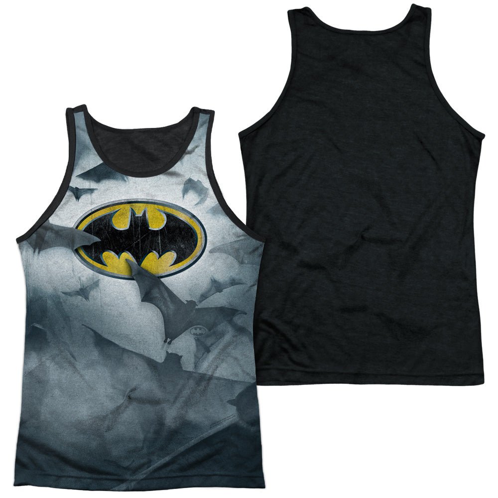 Batman Bats And Symbol Logo DC Comics Sublimation Adult Tank Top - gabescaveccc
