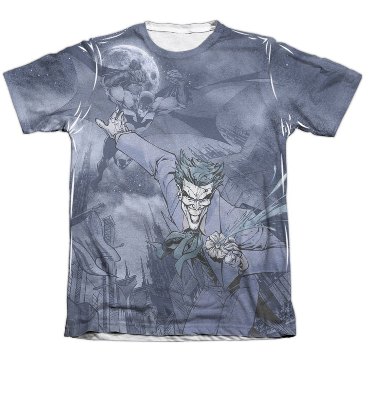 Batman Catch The Joker Night Classic DC Comics Adult T-Shirt - gabescaveccc