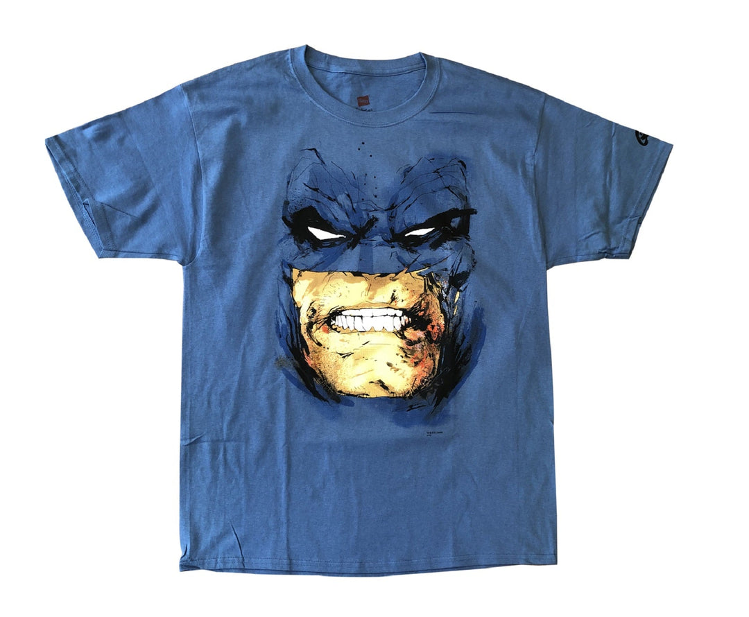 Batman Dark Knight Face Premium DC Comics Premium Adult T-Shirt - gabescaveccc