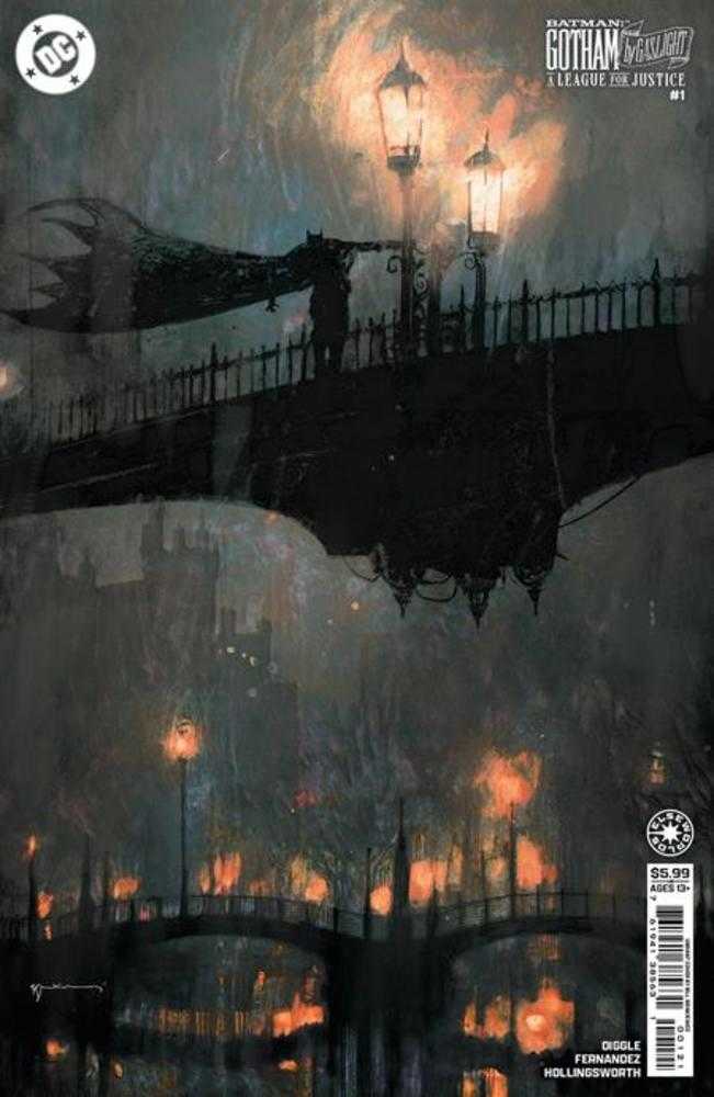 Batman Gotham By Gaslight A League For Justice 1 (Of 6) Cover C Bill Sienkiewicz Card Stock Variant - gabescaveccc