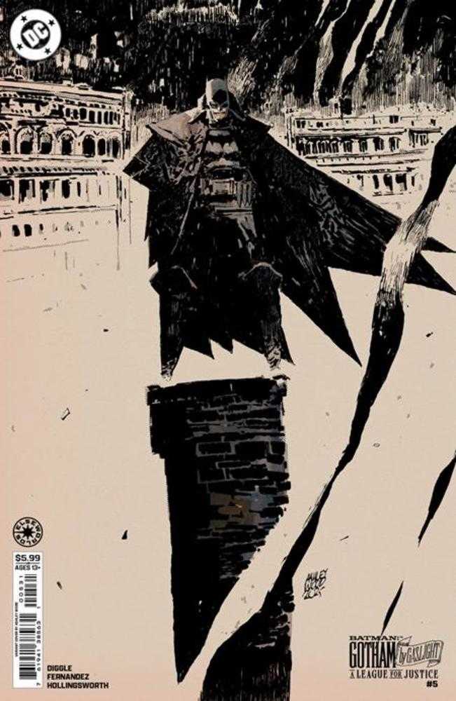 Batman Gotham By Gaslight A League For Justice 5 (Of 6) Cover B Ashley Wood Card Stock Variant - gabescaveccc