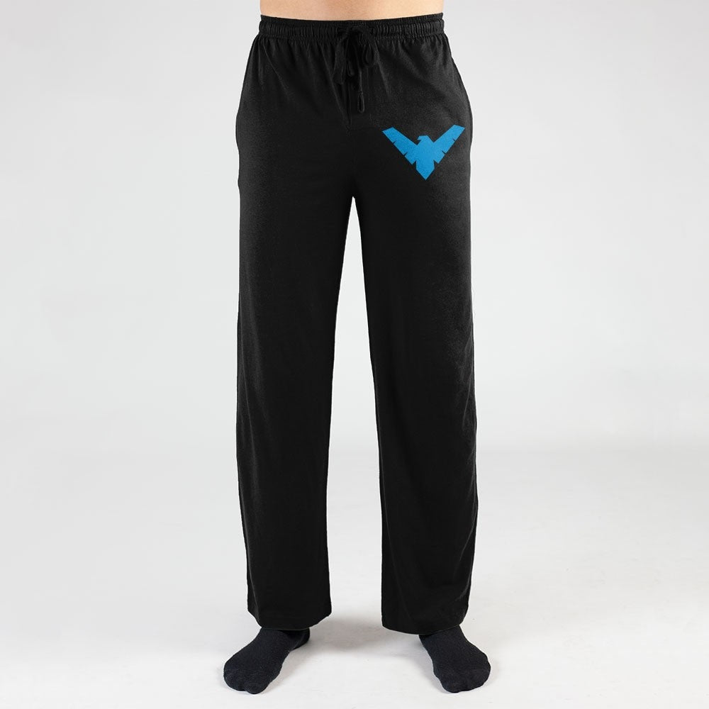 Batman Nightwing Logo DC Comics Pajama Sleep Pants - gabescaveccc