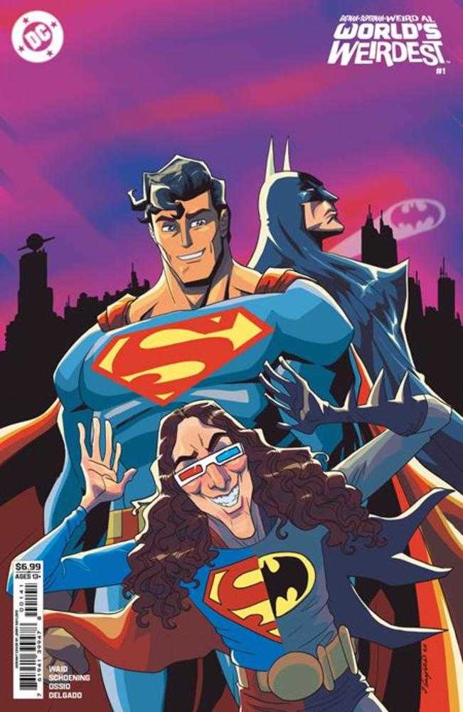 Batman Superman Weird Al Worlds Weirdest 1 (One Shot) Cover D Jerry Gaylord Card Stock Variant - gabescaveccc