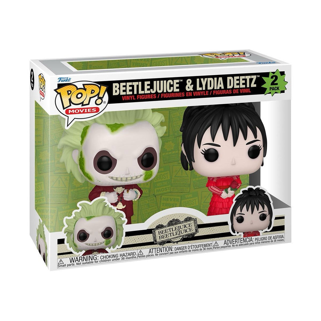 Beetlejuice 2 Beetlejuice & Lydia Deetz Funko Pop! Vinyl Figure 2 - Pack - gabescaveccc