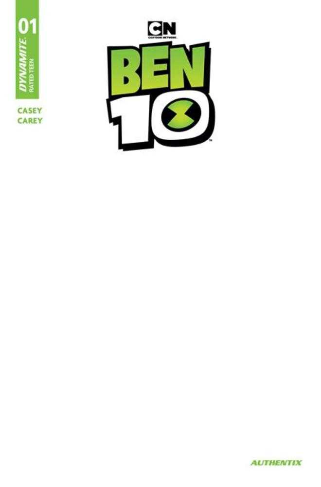 Ben 10 1 Cover F Blank Authentix Variant - gabescaveccc
