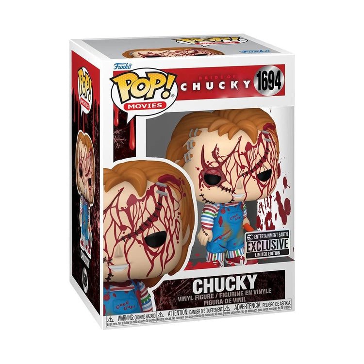 Bride of Chucky Chucky Bloody Funko Pop! Vinyl Figure #1694 - Entertainment Earth Exclusive - gabescaveccc