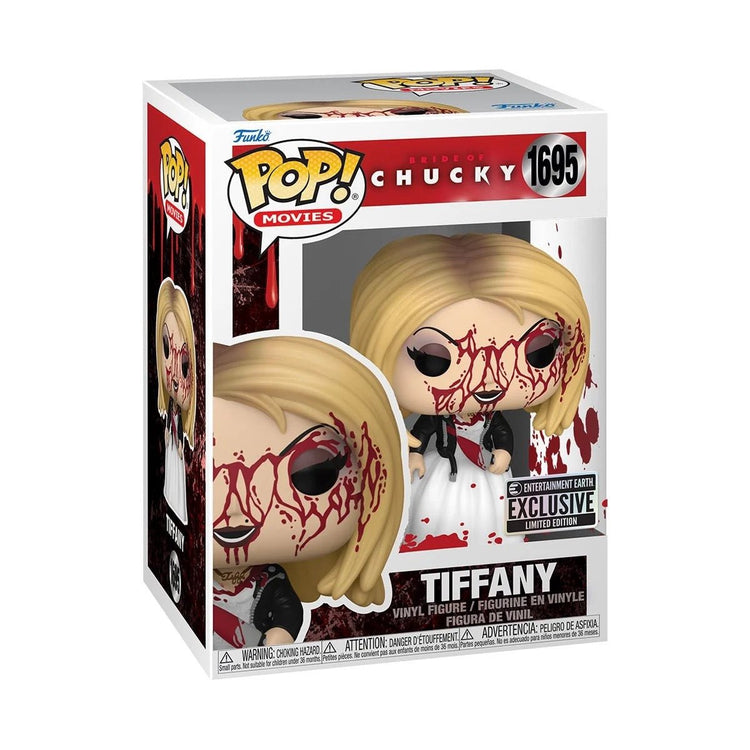 Bride of Chucky Tiffany Bloody Funko Pop! Vinyl Figure #1695 - Entertainment Earth Exclusive - gabescaveccc