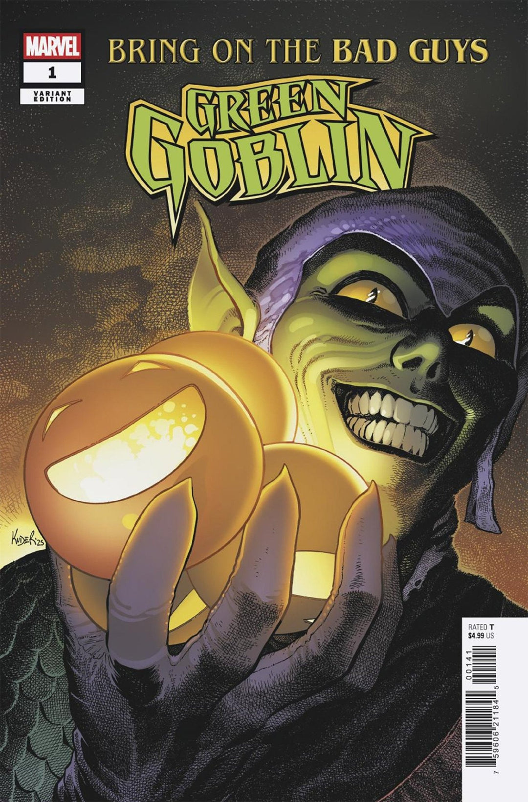 Bring On The Bad Guys: Green Goblin 1 Aaron Kuder Variant - gabescaveccc