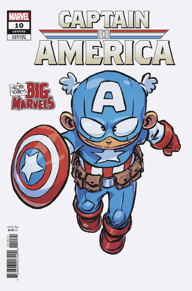 Captain America #10 Skottie Young'S Big Marvel Variant - gabescaveccc