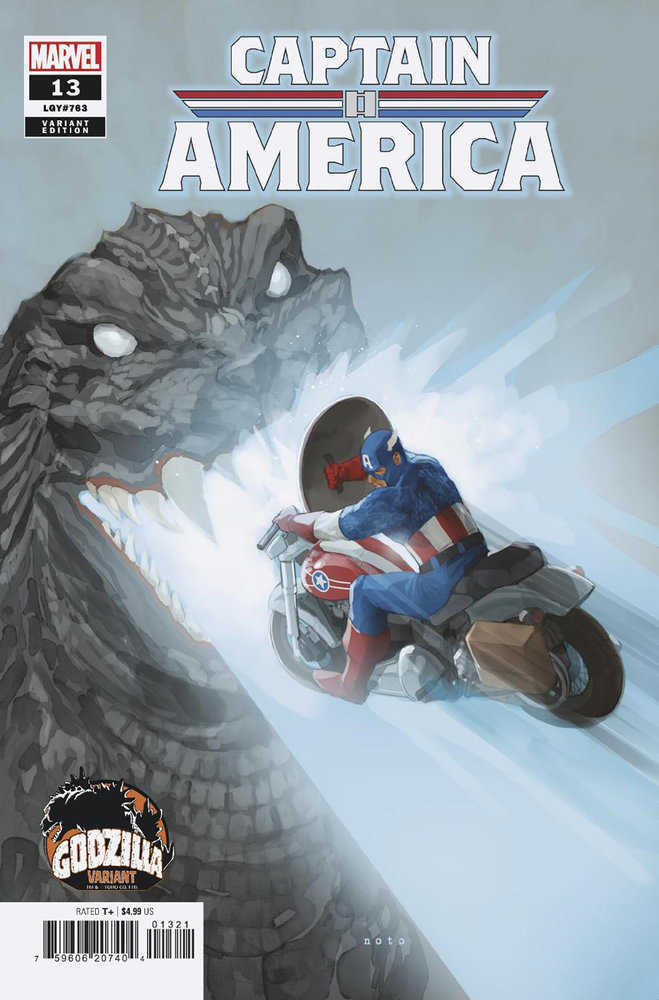 Captain America #13 Phil Noto Godzilla Variant - gabescaveccc