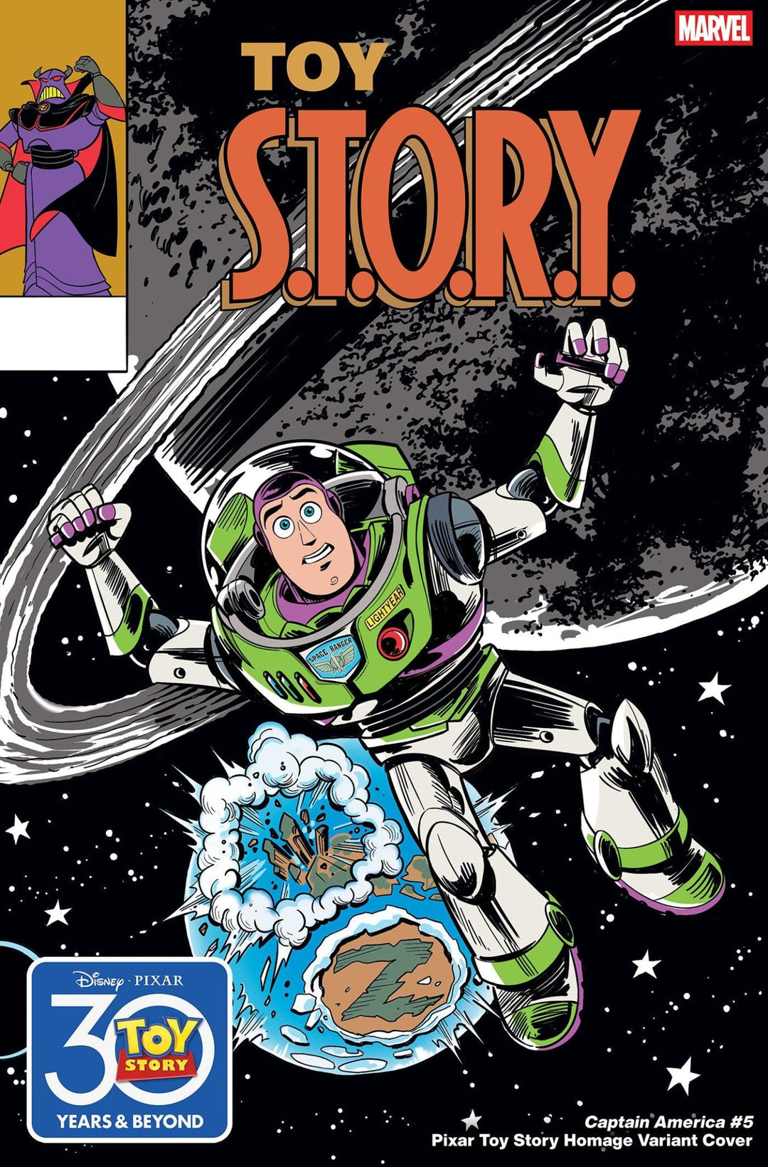 Captain America 5 Marco Forcelloni Pixar Toy Story Homage Variant - gabescaveccc