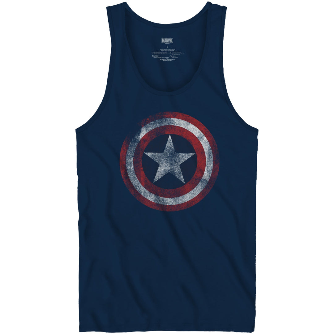 Captain America Shield Symbol Marvel Adult Tank Top - gabescaveccc