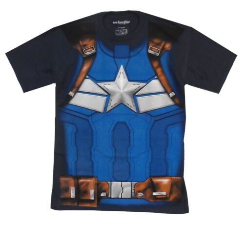 Captain America Winter Soldier Costume Marvel Comics Adult T-Shirt - gabescaveccc