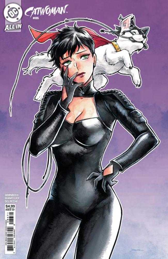 Catwoman 86 Cover F Saowee April Drools Card Stock Variant - gabescaveccc