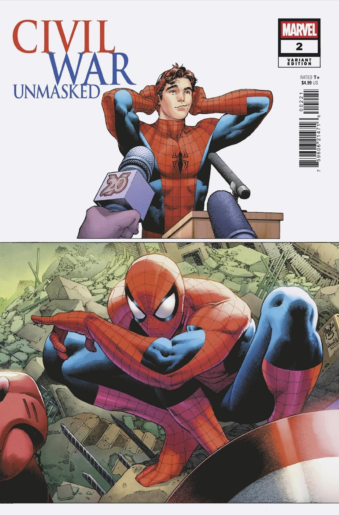 Civil War: Unmasked 2 Paulo Siqueira 5 Part Connecting Variant - gabescaveccc
